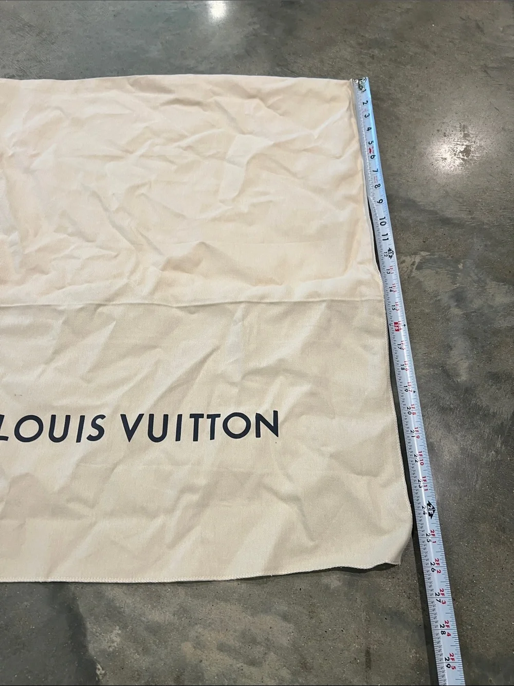 Louis Vuitton cream Dust Bag